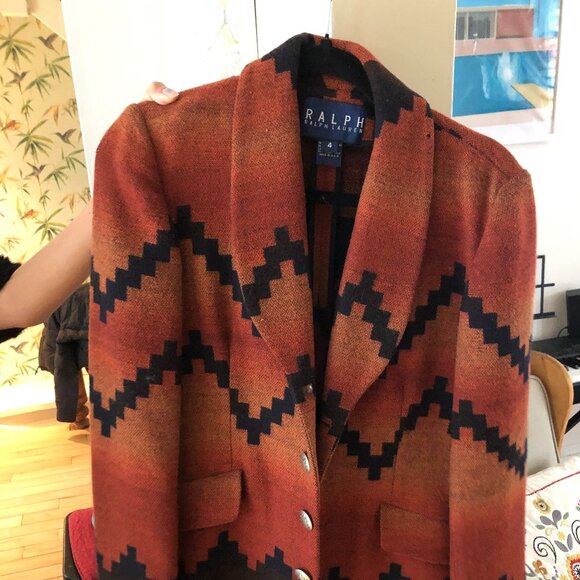 Ralph Lauren Southwestern Blazer Jacket - Picture 1 of 4